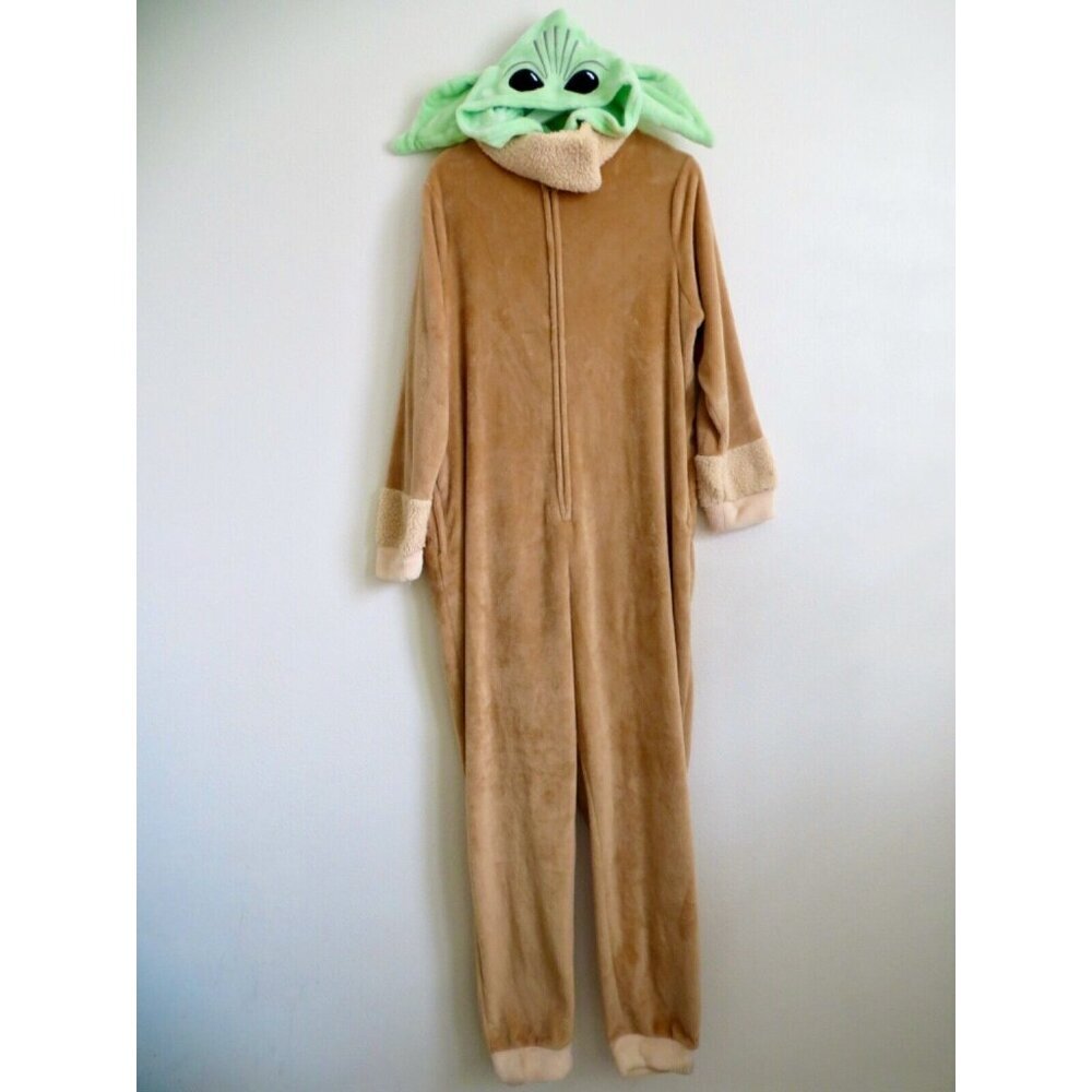 NEW! Star Wars Baby Yoda Unisex Union Suit Adult One Piece Pajama Costume 2XL - Picture 7 of 11